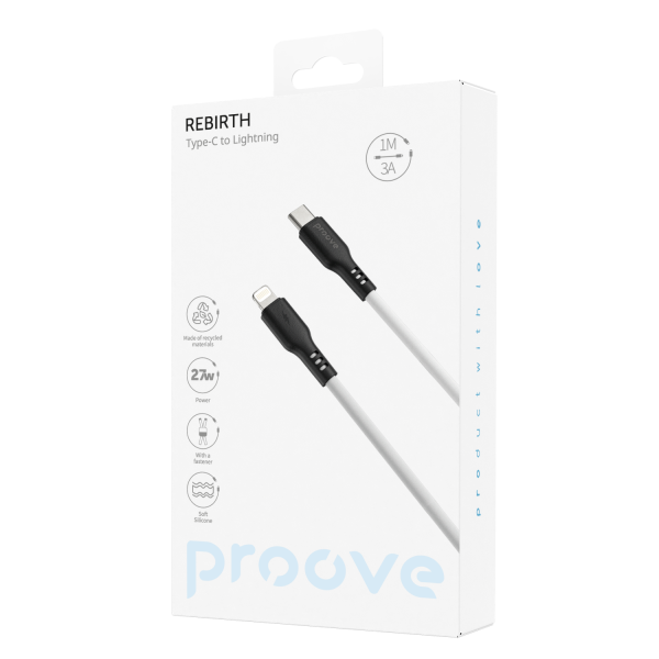 Cable Proove Rebirth Type-C to Lightning 27W (1m) - Photo 1